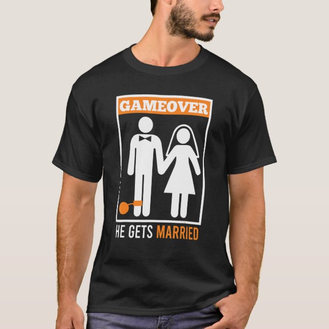 Camiseta Se acabó  marido novio despedida de soltero (Anverso)