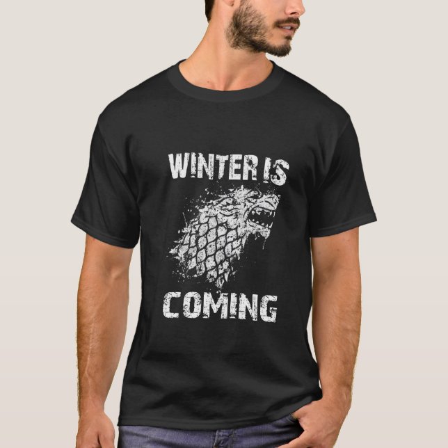 Camiseta se acerca el invierno (Anverso)