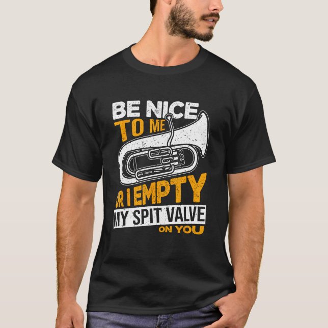 Camiseta Sé Agradable Conmigo O Te Vacío La Válvula De Espe (Anverso)