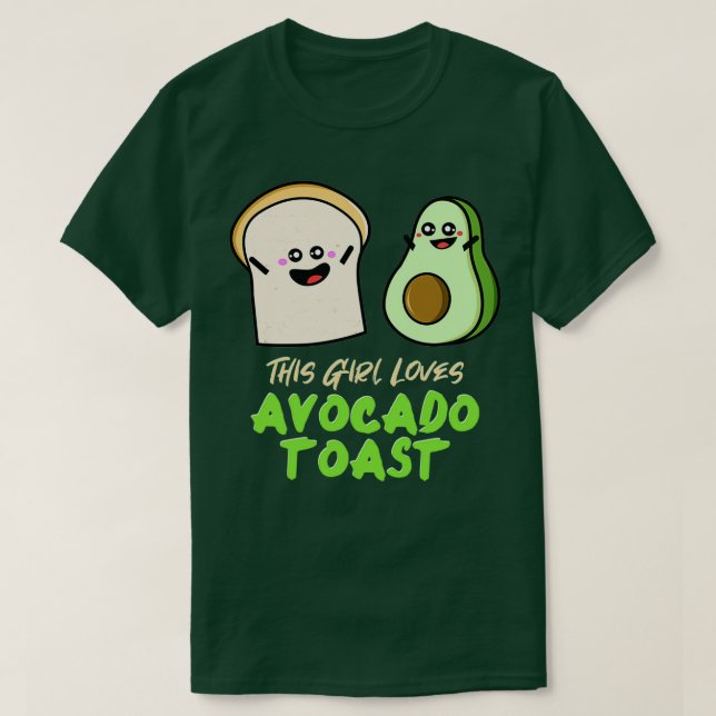 Camiseta Se Aguacate Tostada Damen Veganer Vegetarier 4 (Diseño del anverso)
