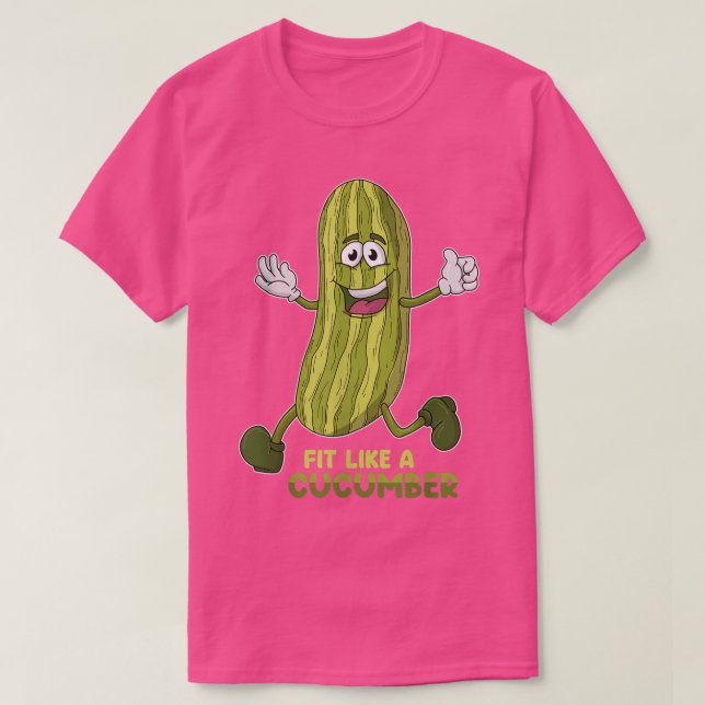 Camiseta Se ajusta como un pepino pepinillo pepino humor de (Diseño del anverso)