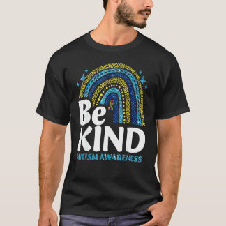 Camiseta Sé Amable Arcoíris Conciencia del Autismo Estampad