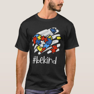 Camiseta Sé amable autismo Concienciación Rompecabezas del