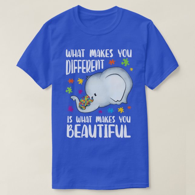 Camiseta Sé amable bebé Elefante Mamá autismo Autismo infan (Diseño del anverso)
