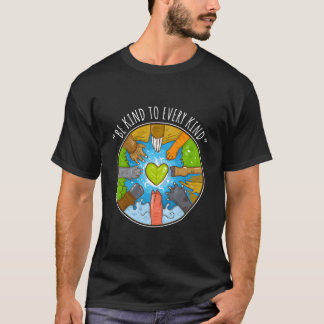 Camiseta Sé Amable Con Cada Especie Para Vegetarianos Vegan
