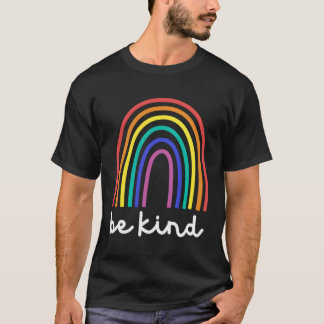 Camiseta Sé amable con el arco iris