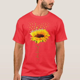 Camiseta Sé amable con el girasol hippie que te amo Rótulo