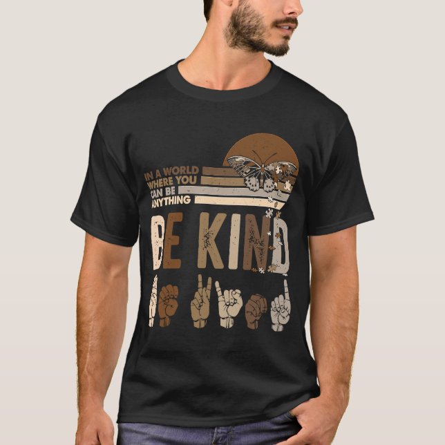 Camiseta Sé amable con el profesor Inspirador de lengua de  (Anverso)