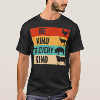 Camiseta Sé Amable Con Todo Tipo De Vegetales Graciosos Ani