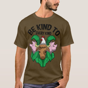 Camiseta Sé Amable Con Todo Tipo De Vegetariano Vegetario Q
