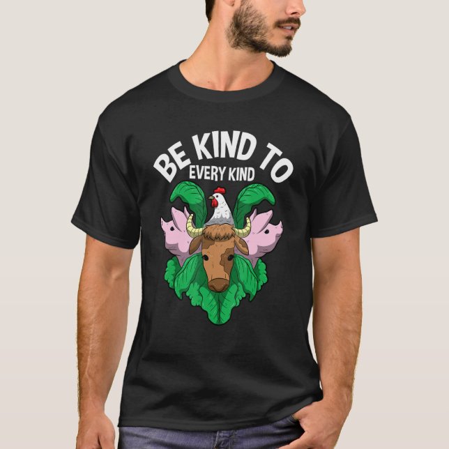 Camiseta Sé Amable Con Todo Tipo De Veggi Vegetariano Veget (Anverso)