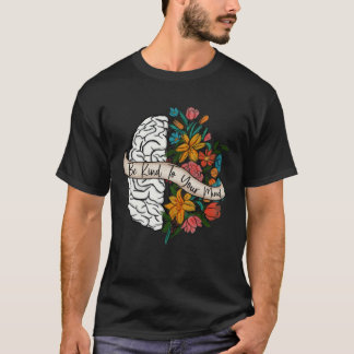 Camiseta Sé Amable Con Tu Mente Flores Antiguas Plantas Men