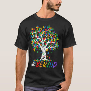 Camiseta Sé Amable Conciencia del Autismo Árbol de la Vida