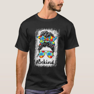 Camiseta Sé Amable Conciencia del Autismo Pelo Desordenado