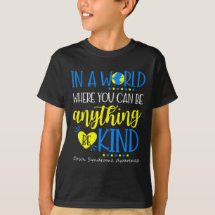 Camiseta Sé Amable Conciencia del Síndrome de Down Octubre