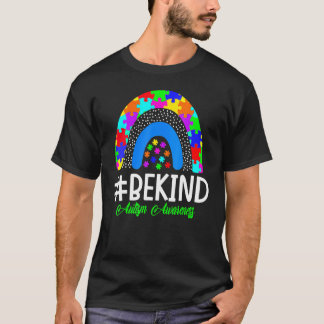 Camiseta Sé amable de autismo Rompecabezas Pieza Leopardo B