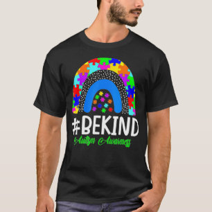 Camiseta Sé amable de autismo Rompecabezas Pieza Leopardo B