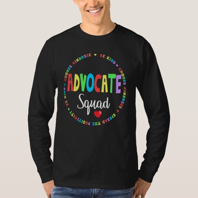 Camiseta Sé amable de incluir profesor de escuadrón de defe (Anverso)