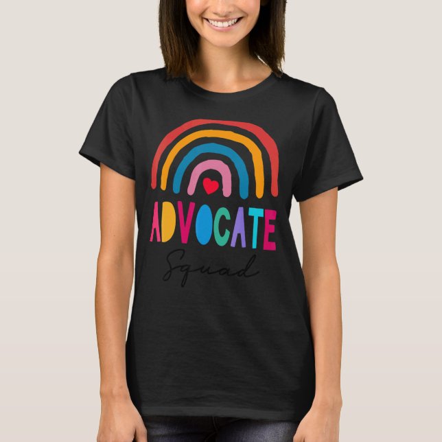 Camiseta Sé amable de incluir profesor de escuadrón de defe (Anverso)