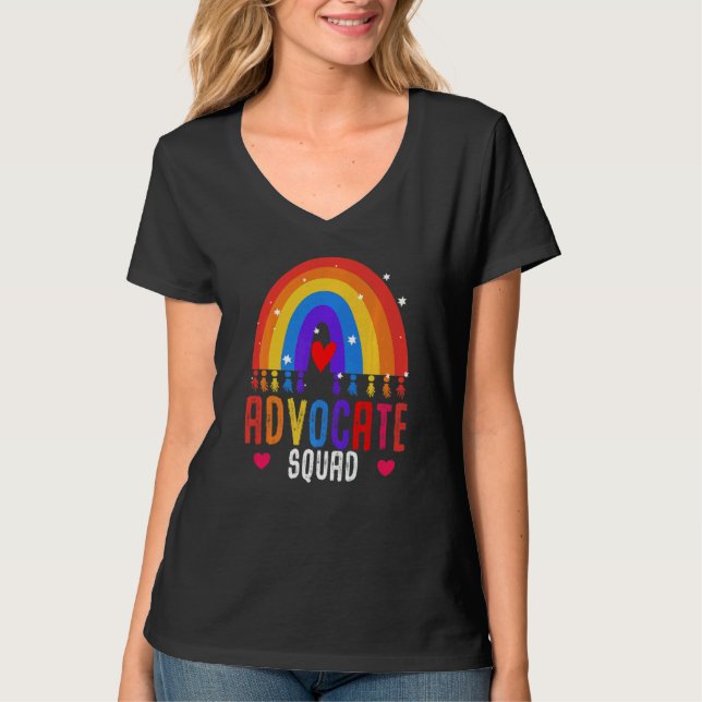 Camiseta Sé amable de incluir profesor de escuadrón de defe (Anverso)