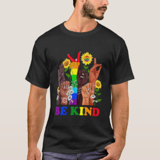 Camiseta Sé amable de la mano del lenguaje de Rótulo hablan