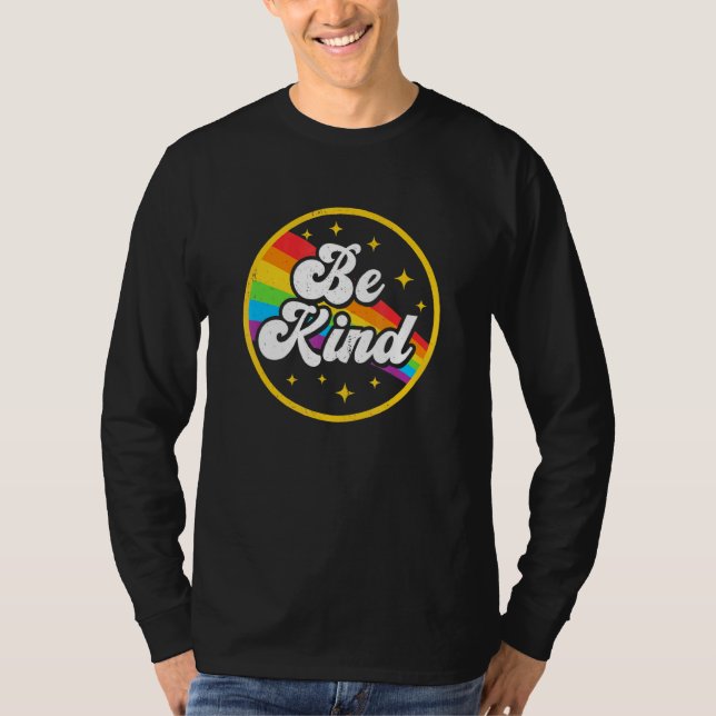 Camiseta Sé amable de los gays arcoiris Lgbt Orgullo aliado (Anverso)