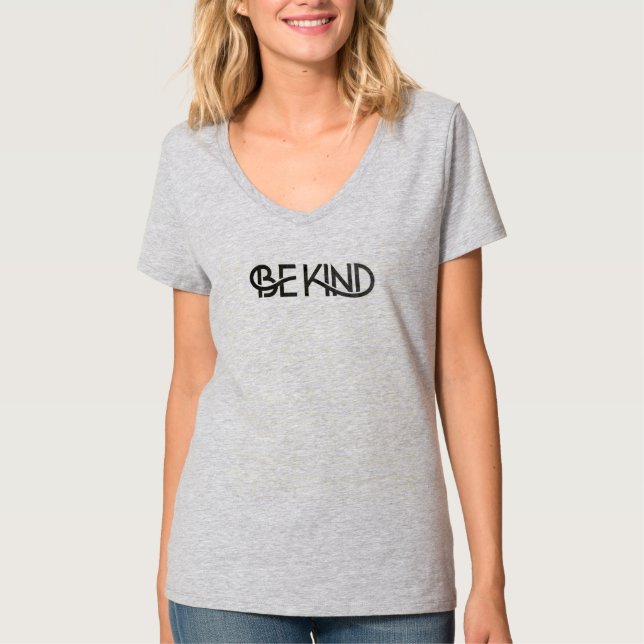 Camiseta Sé amable de texto - Difunde amor y positividad (Anverso)