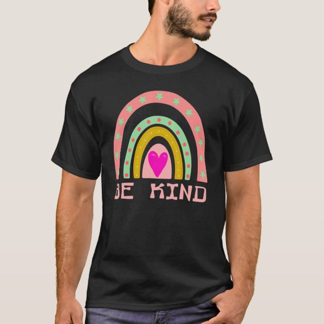 Camiseta Sé amable, elige la bondad, sé amable, amor mundia (Anverso)
