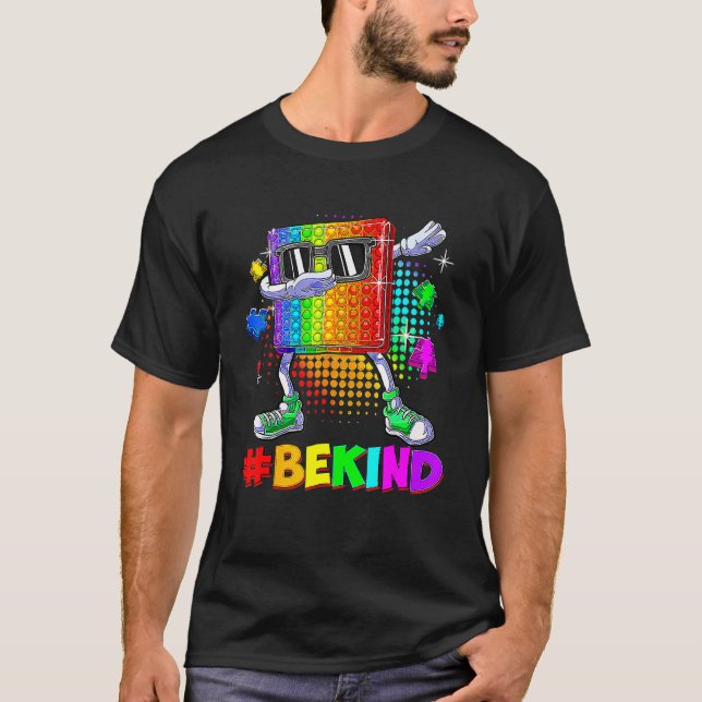 Camiseta Sé Amable Haciendo Pop It Pieza De Rompecabezas Co (Anverso)