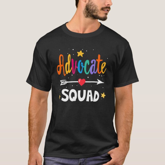 Camiseta Sé Amable Incluye Autismo Defensor Squad Profesor  (Anverso)