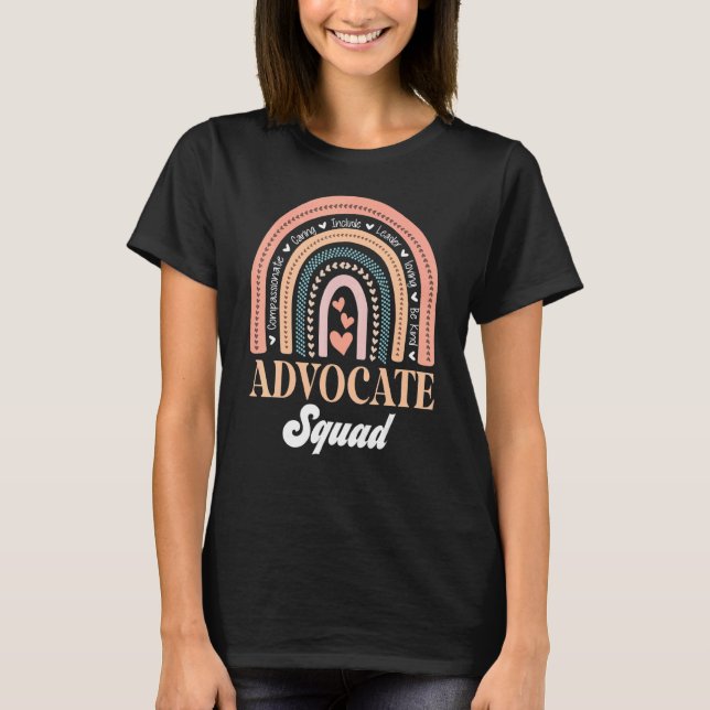Camiseta Sé Amable Incluye Autismo Defensor Squad Profesor  (Anverso)