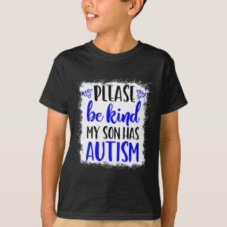 Camiseta Sé Amable Mi Hijo Tiene Autismo Conciencia En Abri