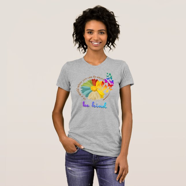 Camiseta Sé Amable | Mujeres Ajuste Delgado (Anverso completo)