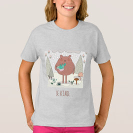 Camiseta Sé Amable. Oso de la naturaleza cariñosa