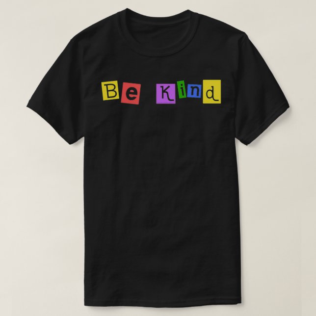 Camiseta Sé amable porque la bondad importa un mensaje posi (Diseño del anverso)