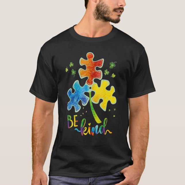Camiseta Sé amable rompecabezas pieza Autismo Conciencia Au (Anverso)