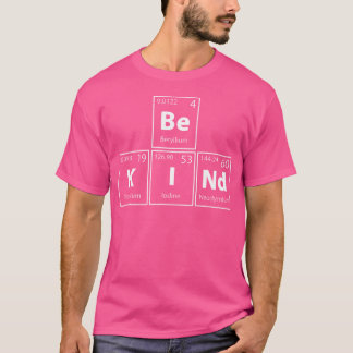 Camiseta Sé Amable (S-E-R-A-M-A-B-L-E) Elementos de la Tabl