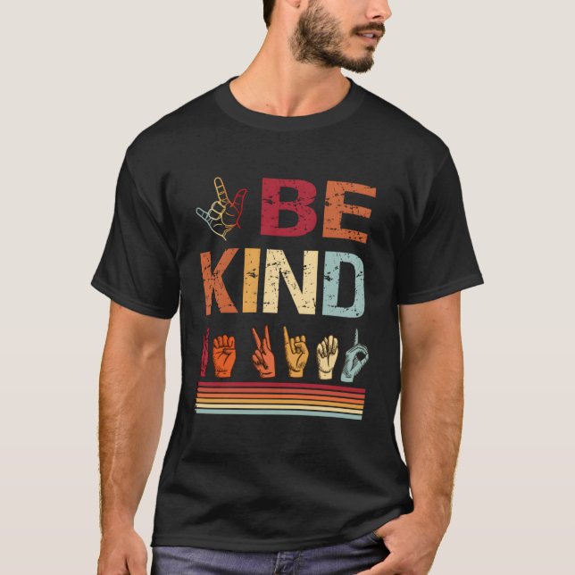 Camiseta Sé Amor Amor Asl Rótulo Lenguaje No Converbal Prof (Anverso)