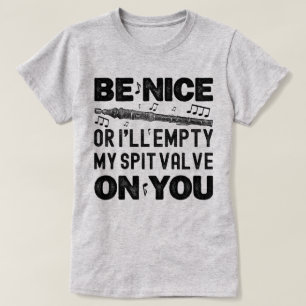 Camiseta Sé bueno o voy a vaciar mi flageolet de válvula de
