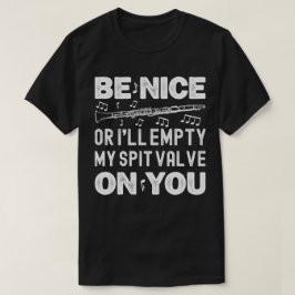 Camiseta Sé bueno, voy a vaciar mi reproductor de Clarinet 