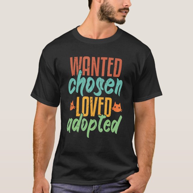 Camiseta Se busca a cuidadores adoptados y queridos (Anverso)