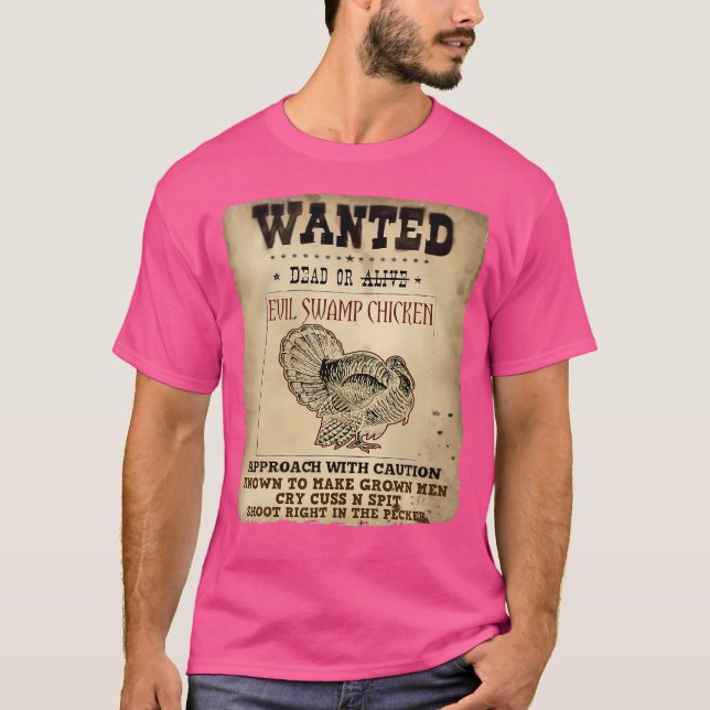 Camiseta Se busca la muerte del malvado Swamp Chicken diver (Anverso)