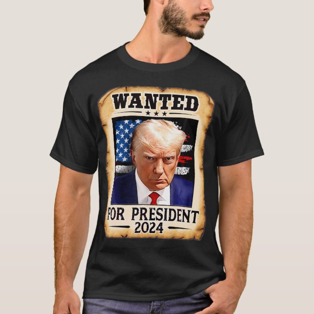 Camiseta Se busca un disparo a Donald Trump (Anverso)