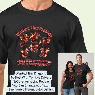 Camiseta Se buscan dragones pequeños - Terribles conductore