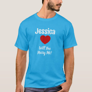 Camiseta ¿Se Casará Con Mi Nombre Personalizado?