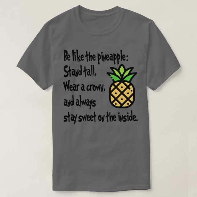 Camiseta Sé como la piña (Diseño del anverso)