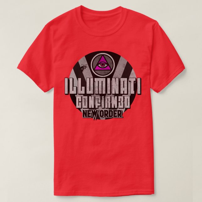 Camiseta Se confirma Vintage Illuminati (Diseño del anverso)