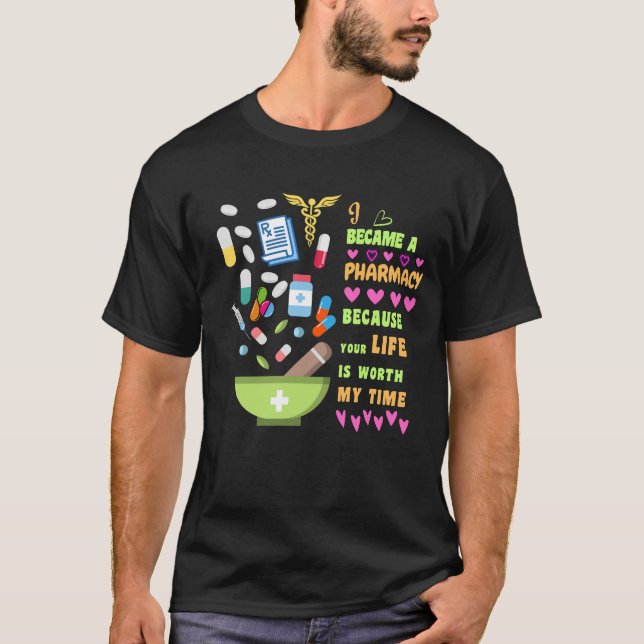 Camiseta Se Convirtió En Una Farmacia Porque Tu Vida Vale L (Anverso)