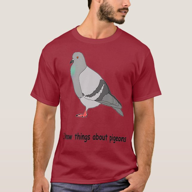 Camiseta Sé cosas sobre las palomas (Anverso)