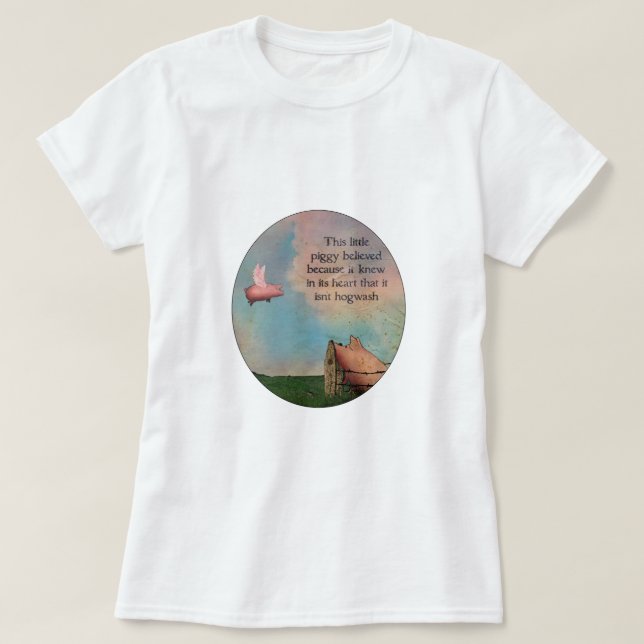 Camiseta Se cree este pequeño cerdito (Diseño del anverso)